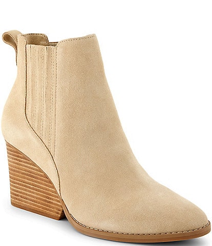 TOMS Noa Chelsea Sculpted Wedge Ankle Booties