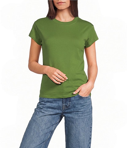 TOPSHOP Short Sleeve Everyday Knit T-Shirt