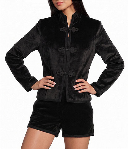 TOPSHOP Velvet Coordinating Jacket