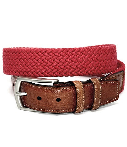 Torino Leather Company Italian Woven Cotton Stretch Belt
