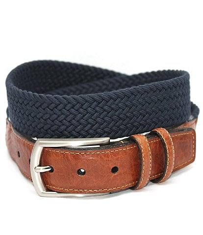 Torino Leather Company Italian Woven Cotton Stretch Belt