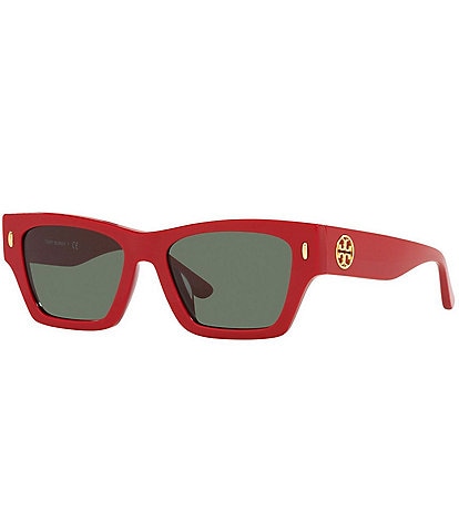 Tory Burch Women's 0TY7169U 52mm Solid Rectangle Sunglasses