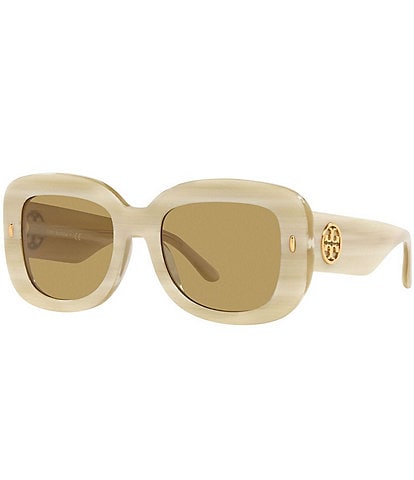 Tory Burch Women's 0TY7170U 51mm Solid Rectangle Sunglasses