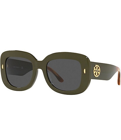 Tory Burch Women's 0TY7170U 51mm Solid Rectangle Sunglasses