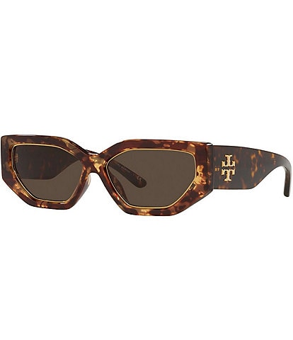 Tory Burch Women's 0TY9070U 55mm Tortoise Rectangle Sunglasses