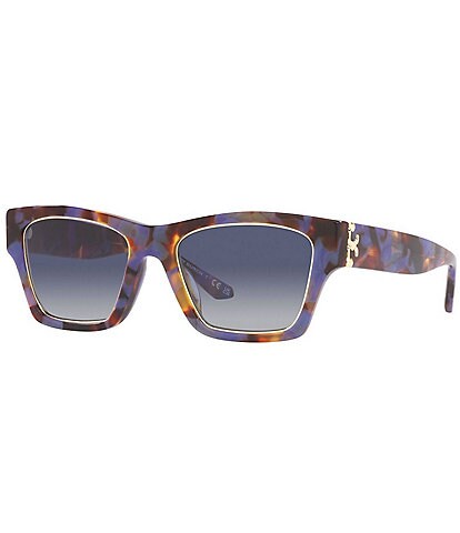 Tory Burch Iconic Reva Logo Square Sunglasses | Dillard's