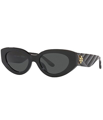 Tory Burch Women's Black 51mm Cat Eye Sunglasses