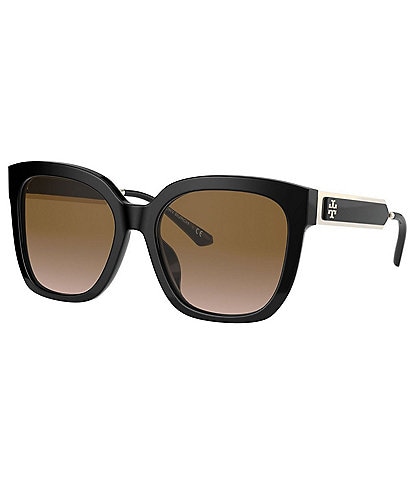 Tory Burch Reva Logo Round Sunglasses | Dillard's