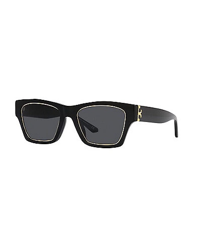 Tory Burch Women's Ty7186u 53mm Rectangle Sunglasses