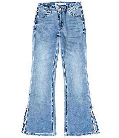 Tractr Big Girls 7-16 Bling Flare Leg Jeans