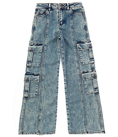 Tractr Big Girls 7-16 Cargo-Pocket Jeans
