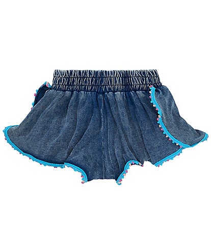 Tractr Big Girls 7-16 Pom Pom Shorts