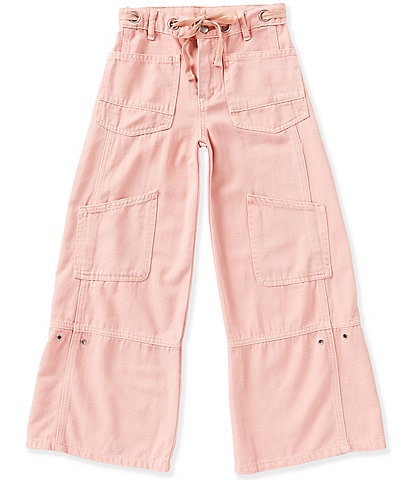 Tractr Big Girls Wide Leg Cargo Pants