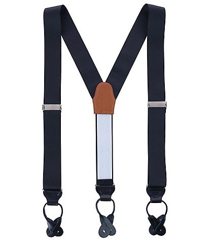 Trafalgar Phoenix Grosgrain Non-Stretch Ribbon Button End Suspenders