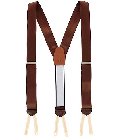 Trafalgar Sutton Solid Color Silk Formal End Suspenders