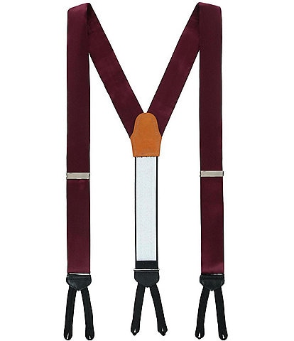 Trafalgar Sutton Solid Color Silk Formal End Suspenders