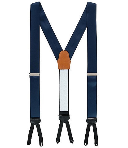 Trafalgar Sutton Solid Color Silk Formal End Suspenders