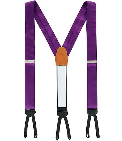 Trafalgar Sutton Solid Color Silk Formal End Suspenders