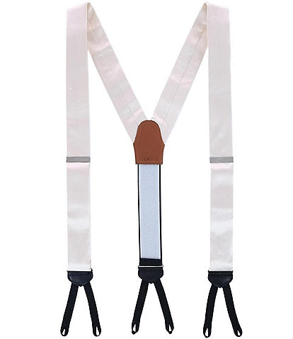 Trafalgar Sutton Solid Color Silk Formal End Suspenders