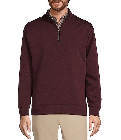 TravelSmart Long-Sleeve Quarter-Zip Solid Pullover