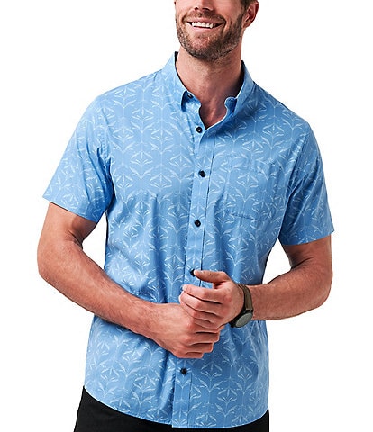 TravisMathew Canopy Breeze Stretch Short Sleeve Woven Shirt