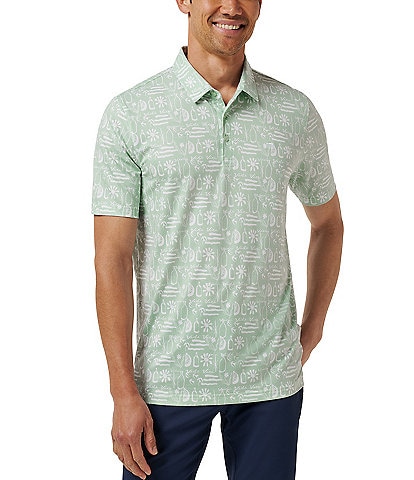 TravisMathew Featherweight Cabana Short Sleeve Polo Shirt