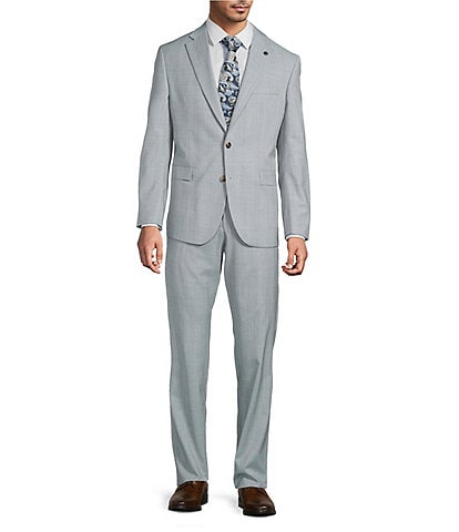 TravisMathew Modern Fit Flat Front Plaid 2-Piece Suit