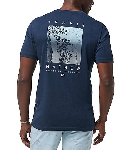 TravisMathew Modern Fit Lighthouse Rock Short Sleeve Graphic T-Shirt