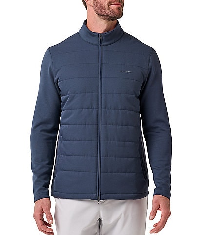 TravisMathew Point Of Sail 2.0 Stretch Quilted Mock Neck Jacket