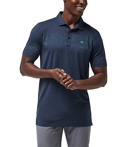 TravisMathew Round It Up Modern Fit Short Sleeve Polo Shirt