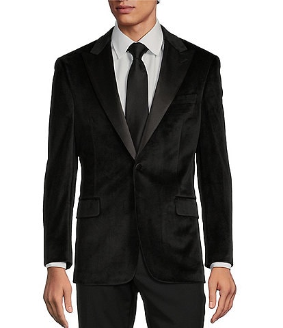 Tre Vero Modern Fit Velvet Tuxedo Sport Coat