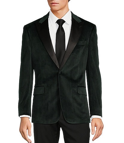 Tre Vero Modern Fit Velvet Tuxedo Sport Coat