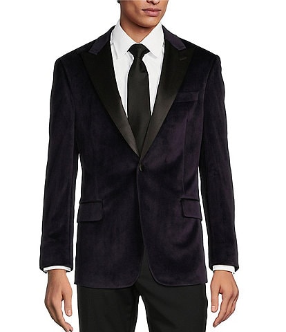 Tre Vero Modern Fit Velvet Tuxedo Sport Coat