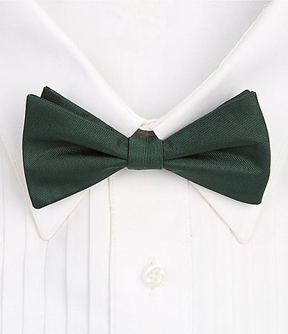 Tre Vero Solid Pre-Tied Bow Tie