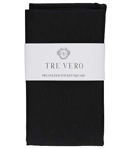 Tre Vero Solid Silk Pocket Square