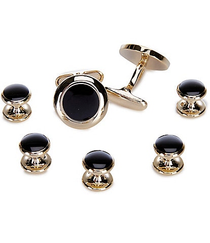 Tre Vero Stud And Cuff Link 5-Piece Set