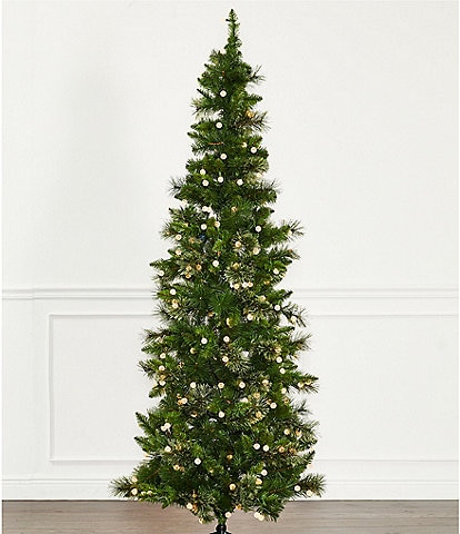 Trimsetter 7-ft. Slim Austrian Pine LED Pre-Lit Christmas Tree