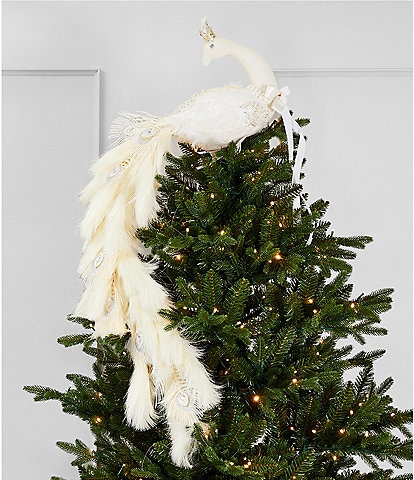 Trimsetter An Elegant Affair Collection Feathered Peacock Tree Topper