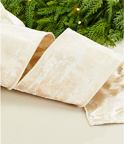 Trimsetter Luxe Lodge Collection Metallic Tree Bark Print Decorative Ribbon