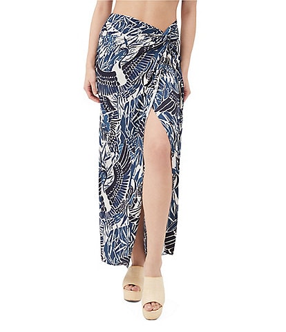 Trina Turk Alodia Printed Faux Wrap Maxi Skirt