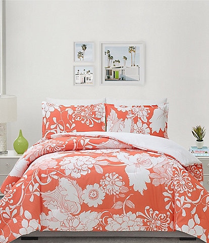 Trina Turk Furusato Oversized Floral Printed Comforter Mini Set
