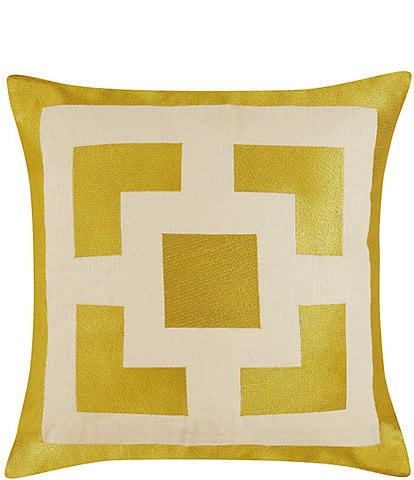 Trina Turk Palm Spring Embroidered Square Throw Pillow