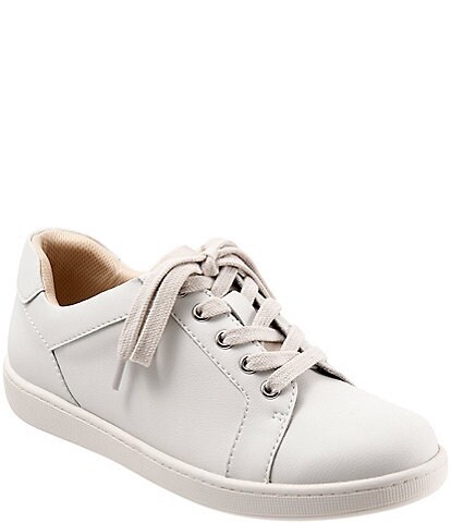 Trotters Adore Leather Lace-Up Sneakers