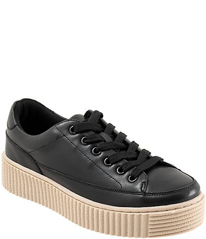 Trotters Baylor Leather Platform Sneakers
