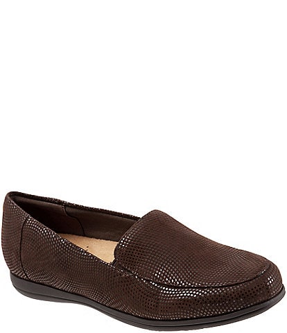 Trotters Deanna Mini Dots Leather Slip-On Loafers