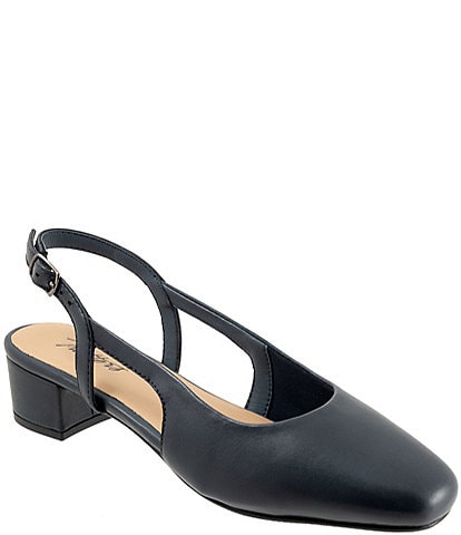 Trotters Dottie Leather Slingback Pumps