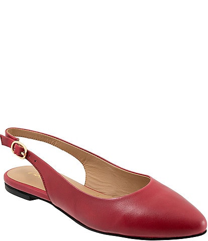 Trotters Evelyn Leather Sling Flats