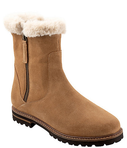 Trotters Forever Suede Faux Fur Lined Booties