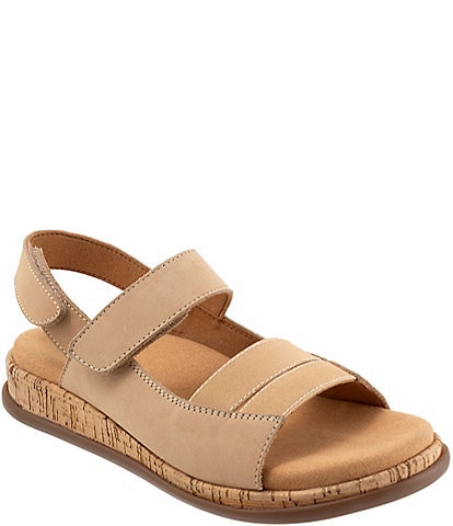 Trotters Gemini Nubuck Suede Adjustable Sandals