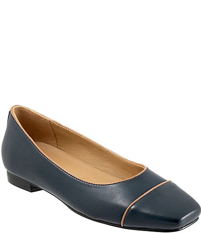 Trotters Harbor Leather Square Toe Flats